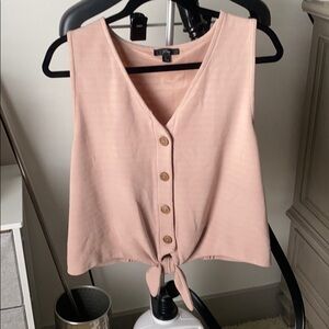 Like new Tie waist tank J CREW size L